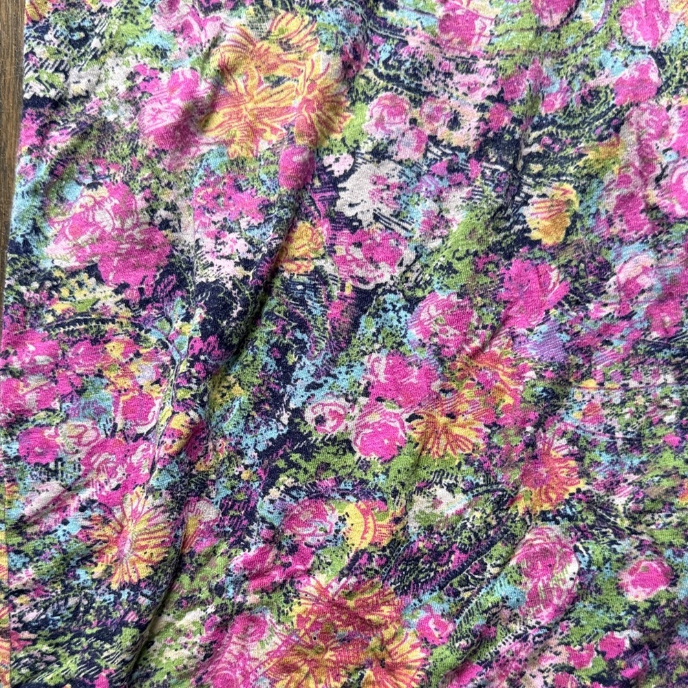 Free People Pink Floral Print Long Sleeve Dress or top - Picture 4 of 4